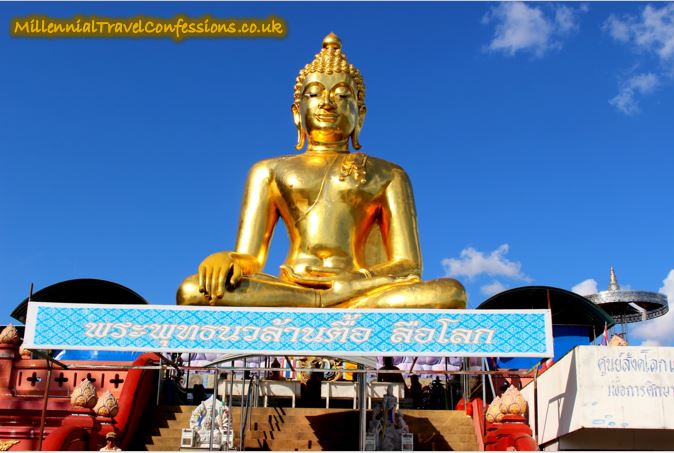 Giant Buddha statue in Golden Triangle Chiang Rai Thailand